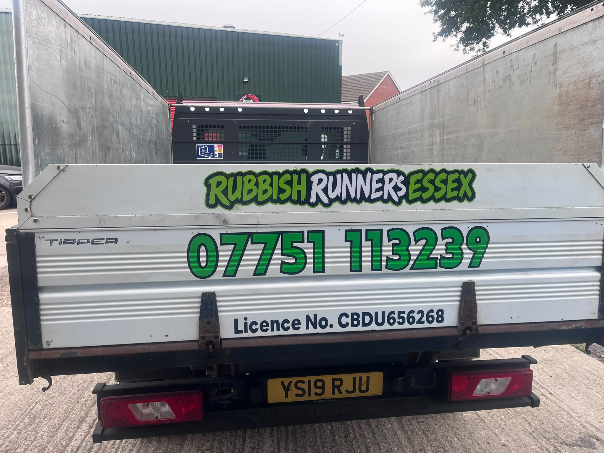 Carrier number displayed on our vehicle